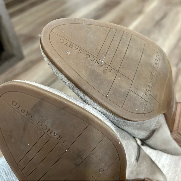 FRANCO SARTO Light Taupe Gray Ankle Boots Women Size 8M - Picture 9 of 16